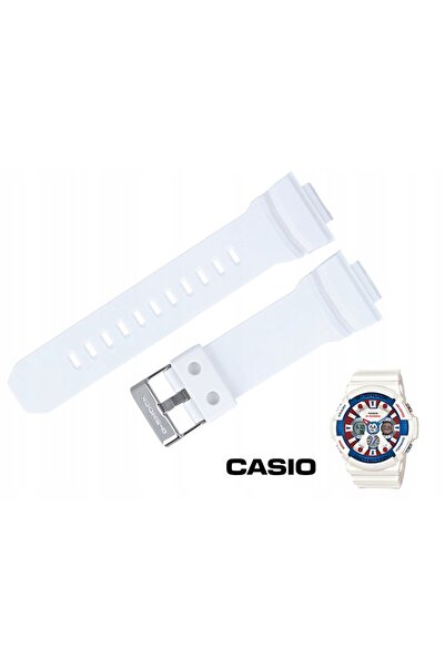 Casio Curea G-SHOCK ORIGINAL GA-201 GA-201TR albă lucioasă