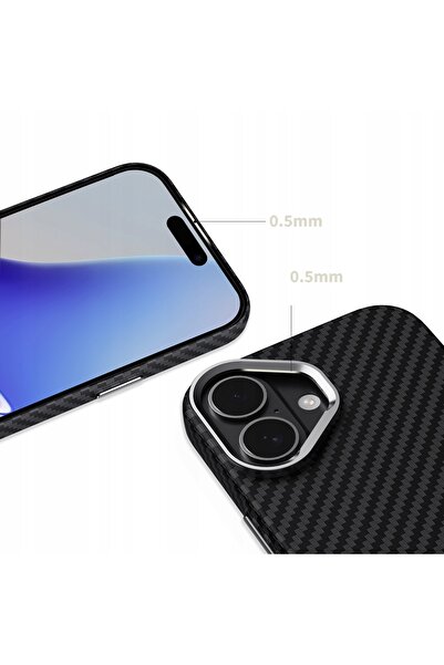 Tech-Protect Husă MagSafe iPhone 17 Ion Carbon Negru-Argintiu