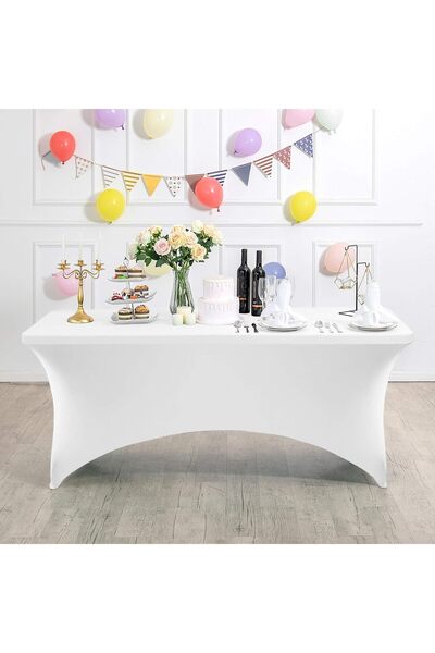 ModernHome Fată de masă universală pentru mese de catering, 180 cm (6 ft), al...