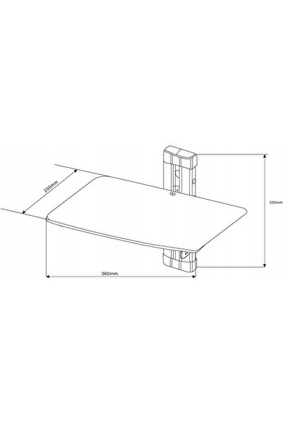 NO BRAND INOTEK JET 101 Raft de perete pentru dispozitiv audio