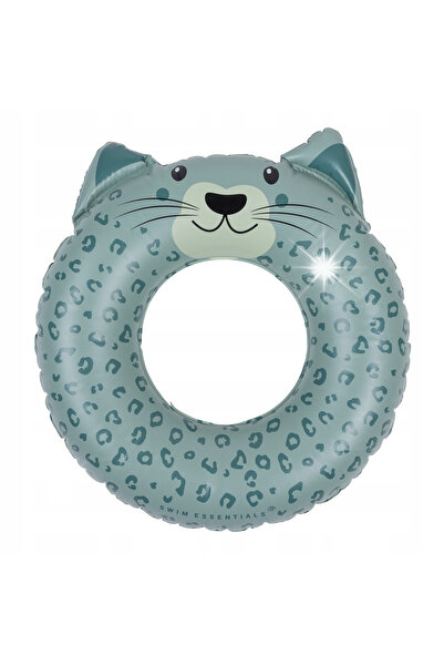 NO BRAND The Swim Essentials: cerc gonflabil pentru înot, 55 cm, Animal Green...