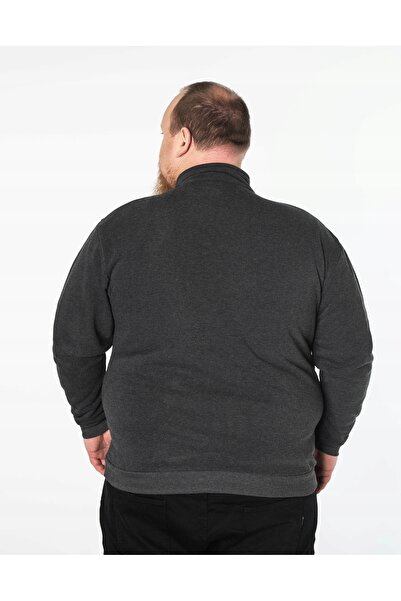 NO BRAND Hanorac sport călduros pentru bărbați, cu fermoar, 2502-04, mărimea 6XL