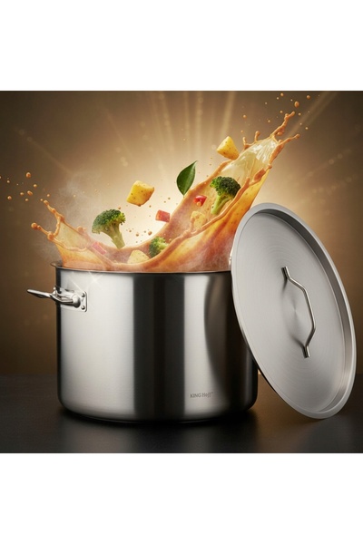 Kinghoff Tavă Gastronorm, oțel inoxidabil, Ø50cm, 58L, KH-2028