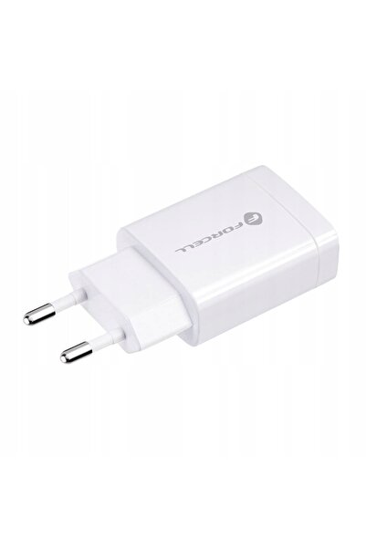 Forcell Încărcător USB QC 3.0 18W Alb, Încărcător de perete cu încărcare rapidă