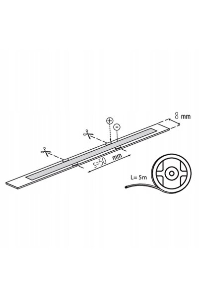 KANLUX Bandă LED LED STRIP LCOBC 10W/M 12IP00-CW