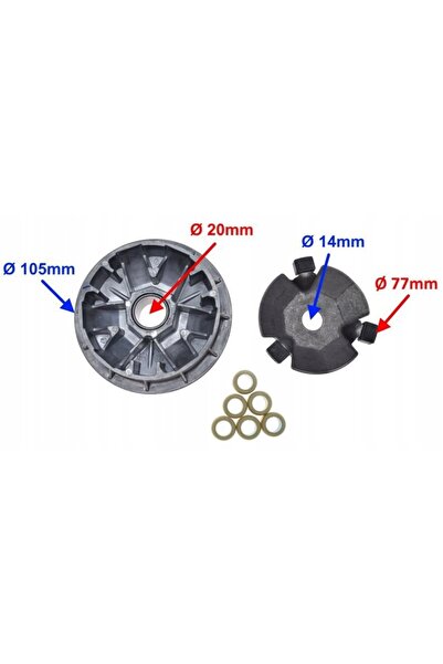 NO BRAND Variator pentru scuter SYM ORBIT 4T 50cc role KPL