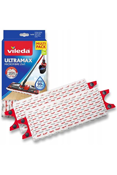 NO BRAND Rezervă mop plat din microfibră, 2 bucăți