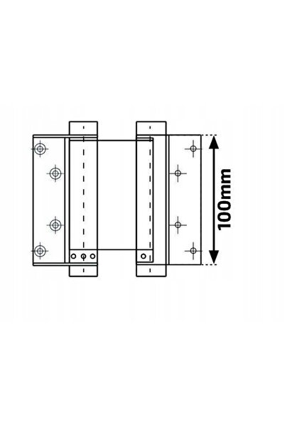 NO BRAND BALAMALĂ OSCILANTĂ BALAMALE 100 MM CU ARC PENTRU UȘI, PATINĂ, SOLIDĂ...