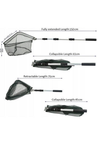 NO BRAND Lansetă de pescuit telescopică pliabilă 150 cm