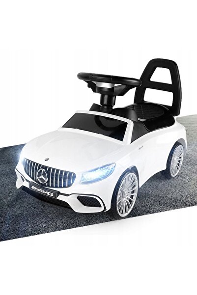 MultiStore Mașinuță de împins Mercedes AMG cu mâner și dispozitiv de siguranț...