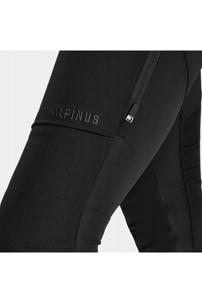 Alpinus Pantaloni de trekking SOCOMPA pentru femei, pentru munte, XXL, negri