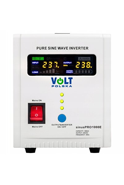 VOLT POLSKA UPS SINUS PRO 1000VA Sursă de alimentare de rezervă pentru calcul...