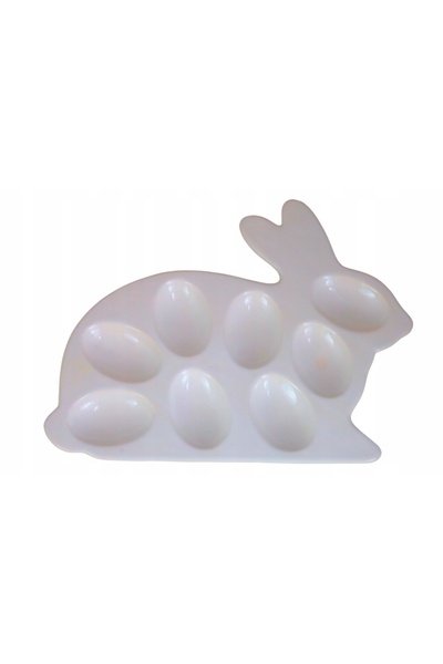 NO BRAND Platou ceramic pentru ouă, tavă cu iepure, bază de servire
