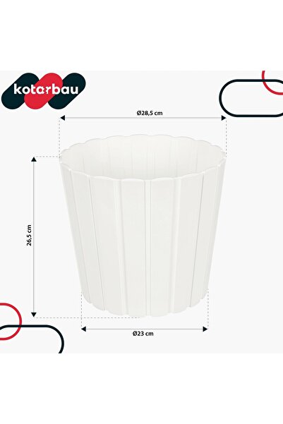 NO BRAND Ghiveci de flori din plastic pentru flori și ierburi, pentru balcon ...