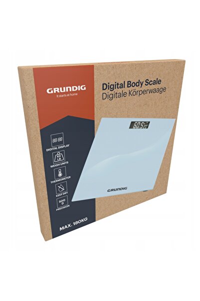 Grundig Cântar electronic de baie, până la 180 kg, cu afișaj termometru