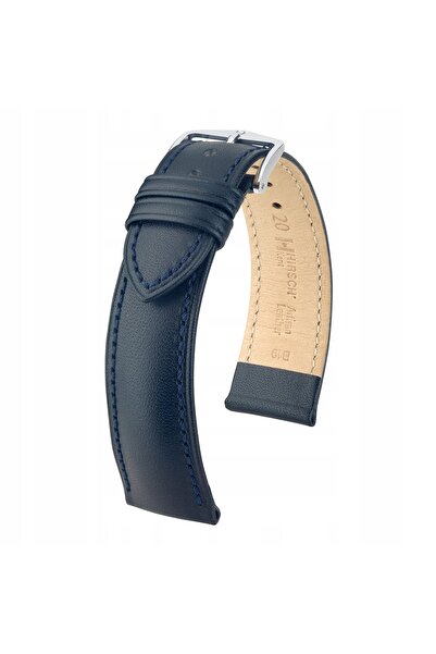 NO BRAND HIRSCH Kent L - MARO ÎNCHIS - 20 mm - Curea de ceas din piele