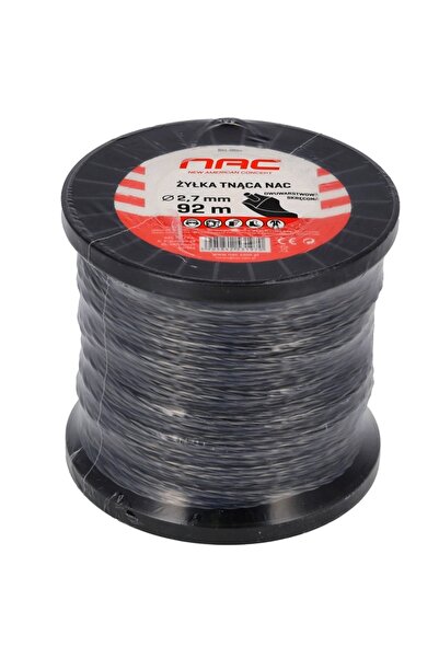 NAC Fir de tăiere torsadat cu strat dublu de 2.7mm x 92m - Bobină pentru moto...