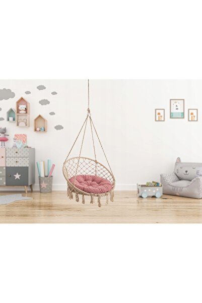 NO BRAND Pernă mică pentru leagăn, pernă rotundă tip cuib de pasăre 65x65cm