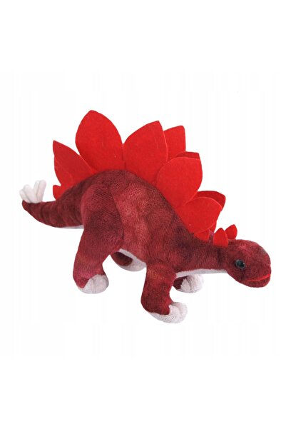 Beppe Dinozaur Stegozaur jucărie de pluș roșie - 30cm