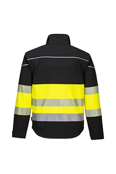 PORTWEST Geacă de avertizare galbenă softshell PW375BKY mărimea XL