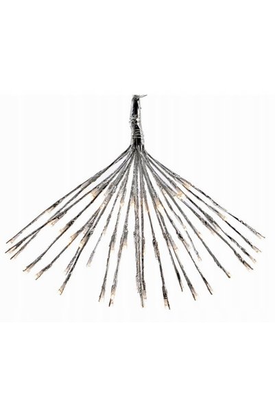 NO BRAND Ornament decorativ Steaua Polară Argintiu 72 LED-uri