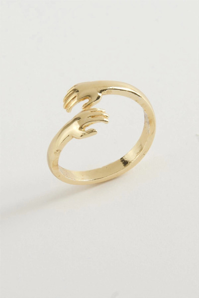 SORA GROUP Metal Ring with Hand Figure