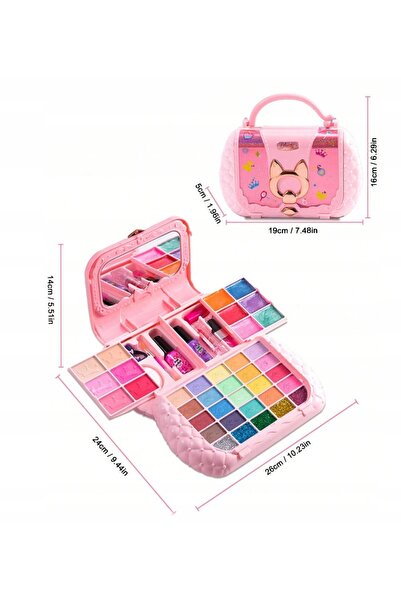 NO BRAND Set mare de cosmetice pentru copii, trusă de machiaj și produse pent...