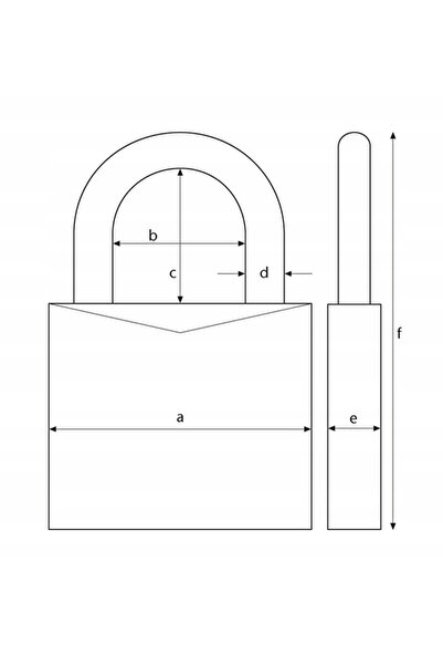 Abus Lacăt impermeabil 717/45 alamă + capac