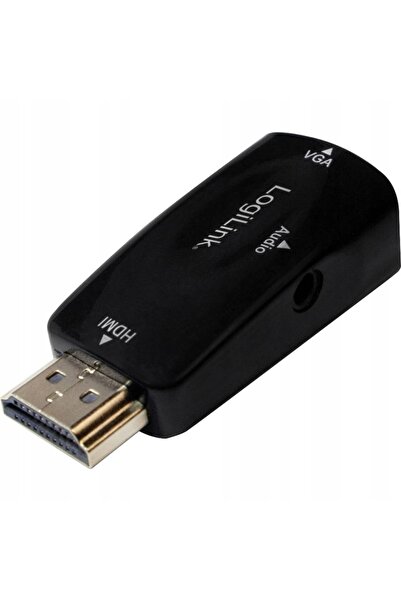 NO BRAND LogiLink CV0107 Convertor HDMI (M) la VGA (F), mufă audio de 3.5mm