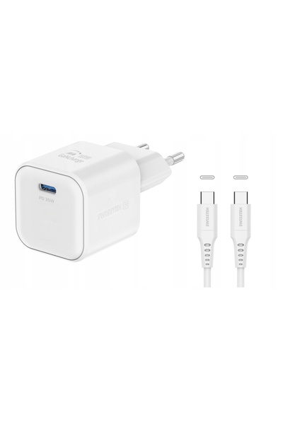 NO BRAND Încărcător rapid cu cablu USB-C USB-C GaN USB-C 35W PD SWISSTEN