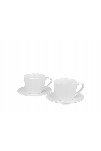 NO BRAND CEAȘȚI CU FARFURII PENTRU ESPRESSO DUO TWILIGHT ALB ELEGANT 2 BUCĂȚI...