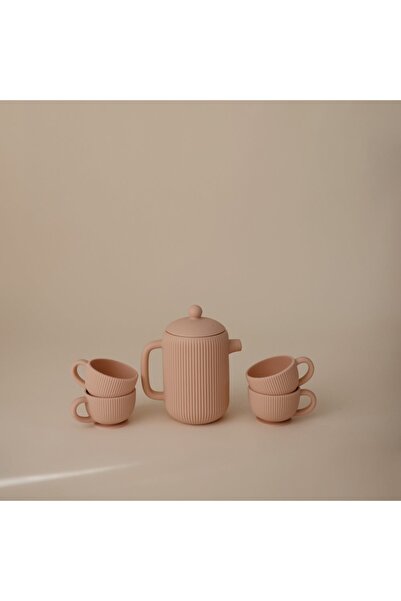 NO BRAND Set de ceai din silicon Mushie – Blush: jocuri de rol