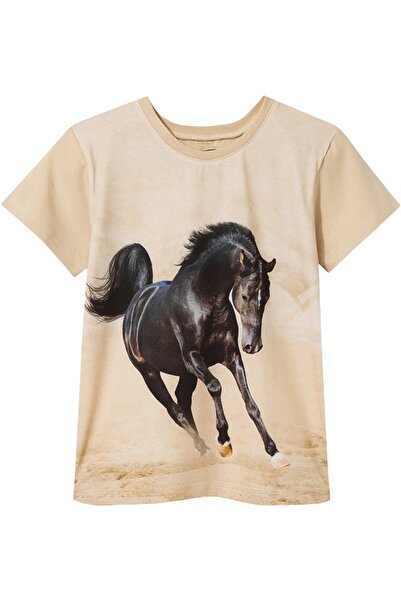 NO BRAND TRICOU PENTRU COPII WADERA CU CAL NEGRU -122/128