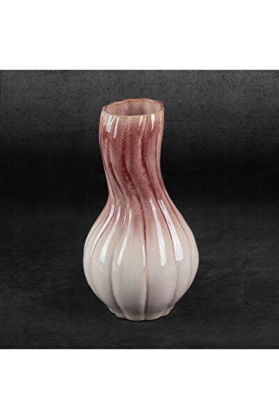 NO BRAND EVITA Vază Decorativă (02) FI 17 X 32 CM Crem