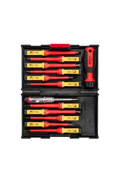 NO BRAND Set șurubelnițe izolate pentru electrician, rezistente la 1000V, 13 ...