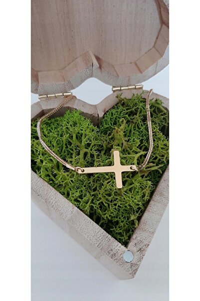 NO BRAND Brățară de aur CELEBRITY CROSS argint 925