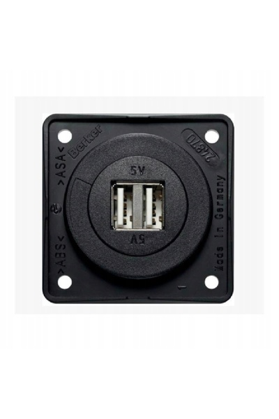 hager 2x priză USB 12V pentru rulotă BERKER
