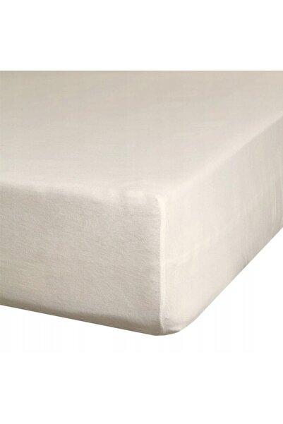 NO BRAND Cearșaf de pat cu elastic, Basic, 180x200cm, H.30cm, Bej