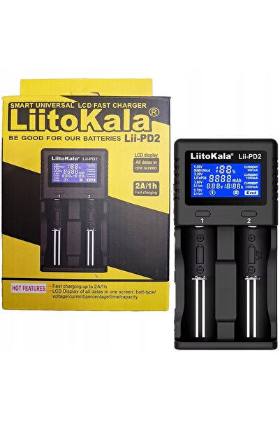 NO BRAND ÎNCĂRCĂTOR 2 baterii AA AAA LCD AC + brichete 12V Liitokala Lii-PD2