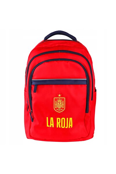 mpgiyim MP MAIN PAPER Rucsac roșu cu elemente bleumarin LA ROJA 30x43x18