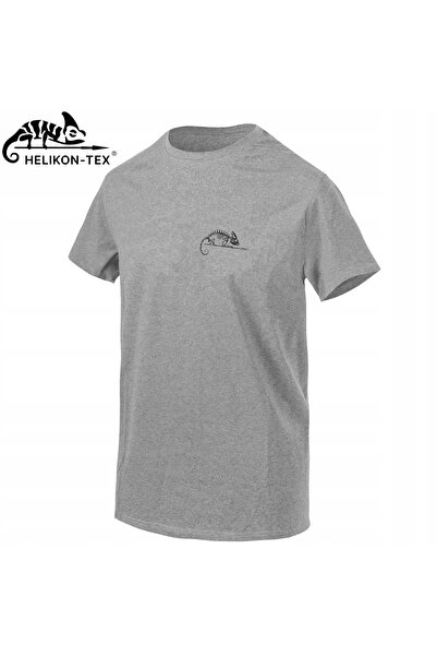 NO BRAND Tricou pentru bărbați cu imprimeu, din bumbac, marca Helikon – Gri, ...