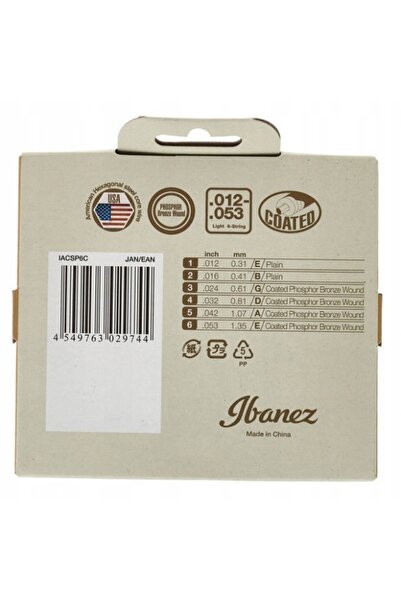 NO BRAND Corzi pentru chitară acustică Ibanez IACSP6C 12-53