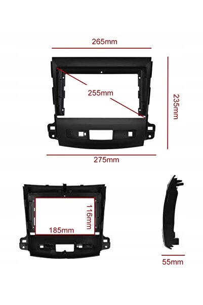 NO BRAND CADRU DE MONTAJ CITROEN C-CROSSER 2007-2012 9 INCH