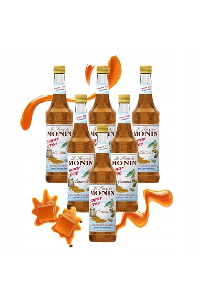 NO BRAND Set de siropuri pentru cafea MONIN CARAMEL FĂRĂ ZAHĂR 6x700 ml