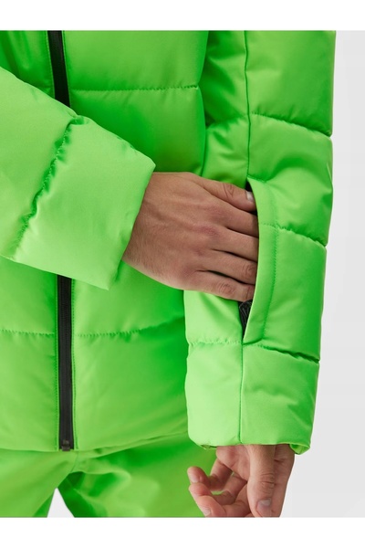 4F Costum de schi BĂRBAȚI jachetă VERDE + pantaloni 10000mm L