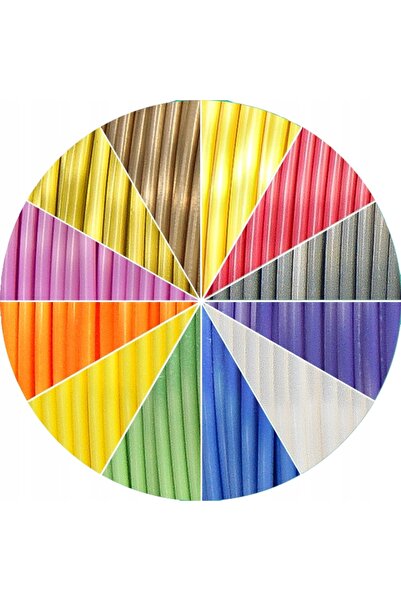 NO BRAND Filament SILK PLA 12x5m - Devil Design SILK 1.75mm 12 culori a câte ...