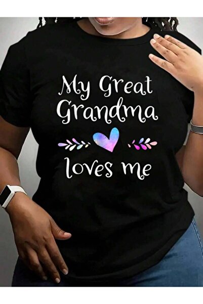 21JNRY My Great Grandma Love Me Happy Family Cruise Vacation Trip Black Graph...