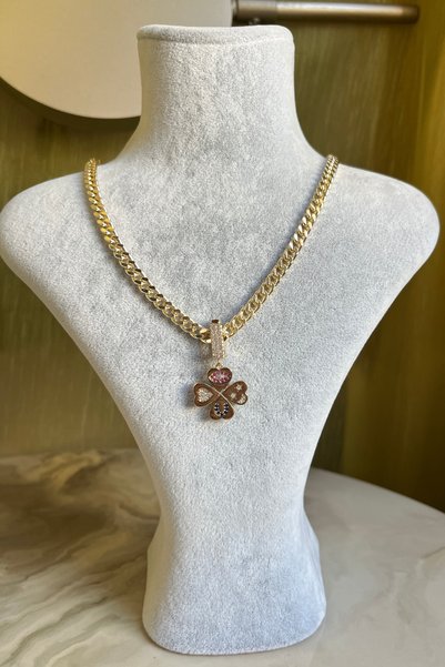 ASULIA Ema Charm Yonca Luck Necklace