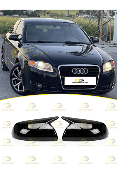 DG Power Audi A4 B7 2005 - 2008 Batman Yarasa Ayna Kapağı Parlak Siyah ABS Pl...