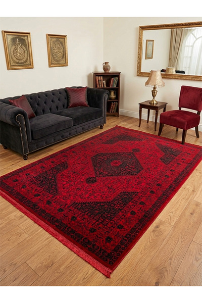 jeel alshabab Turkey's "Shiraz" Carpets - Authentic Classic in Crimson Red an...